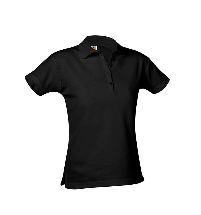 Ladies Pique Knit Short Sleeve Polo