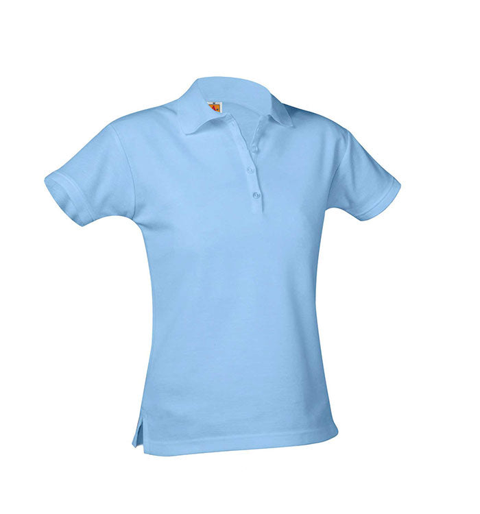 Ladies Pique Knit Short Sleeve Polo