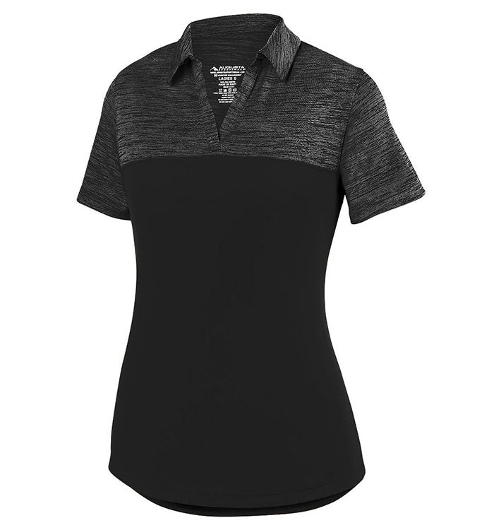 Ladies Shadow Tonal Heather Polo