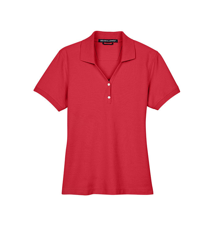 Ladies' Pima Pique Short-Sleeve Y-Collar Polo