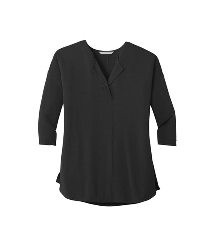 Port Authority Ladies Concept 3/4-Sleeve Soft Split Neck Top