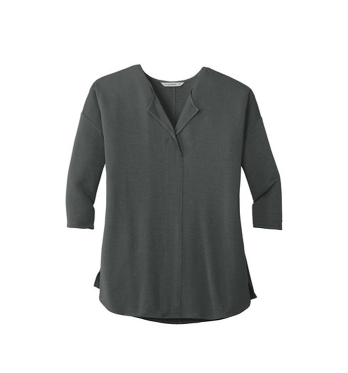 Port Authority Ladies Concept 3/4-Sleeve Soft Split Neck Top