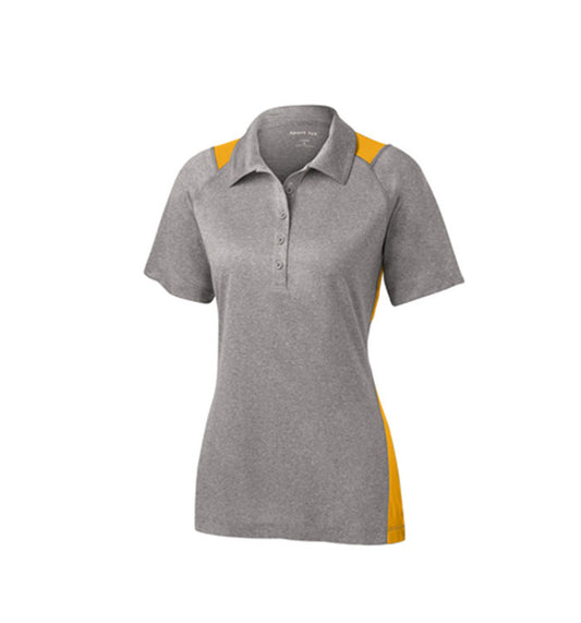 Sport-Tek Ladies Heather Colorblock Contender Polo