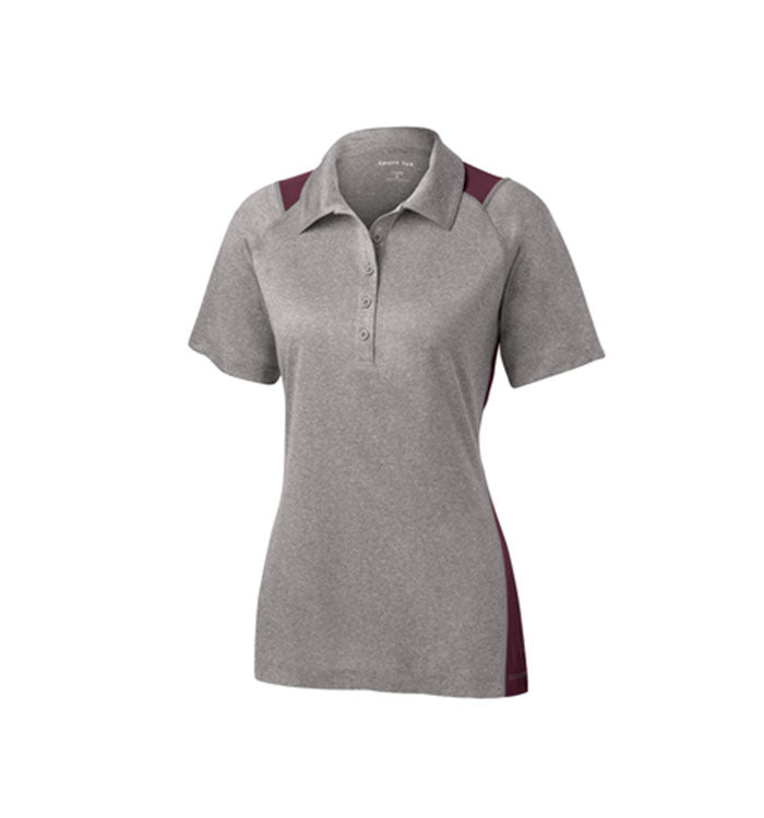 Sport-Tek Ladies Heather Colorblock Contender Polo