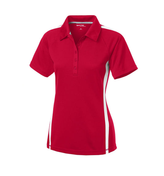 Sport-Tek Ladies PosiCharge Micro-Mesh Colorblock Polo