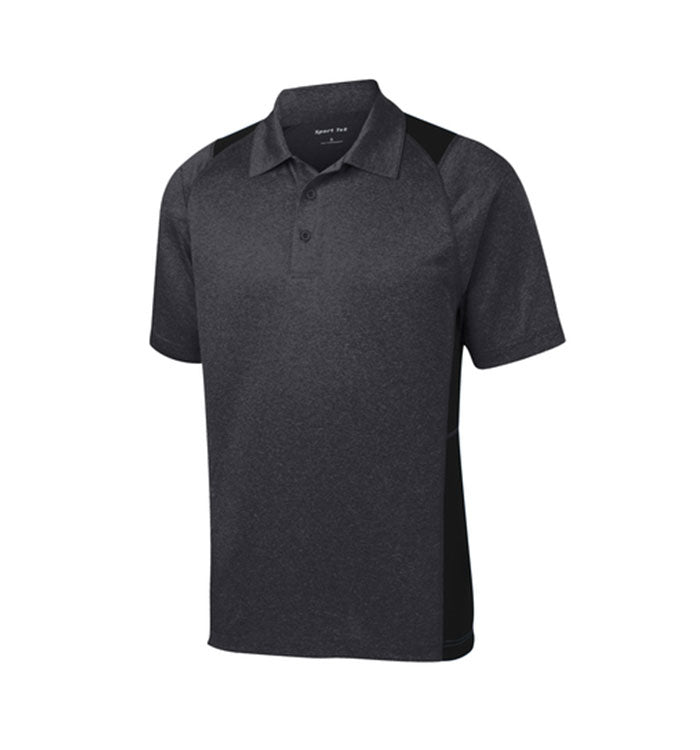 Sport-Tek Heather Colorblock Contender Polo