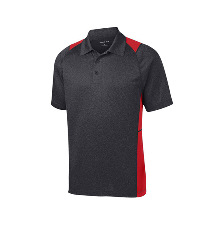 Sport-Tek Heather Colorblock Contender Polo