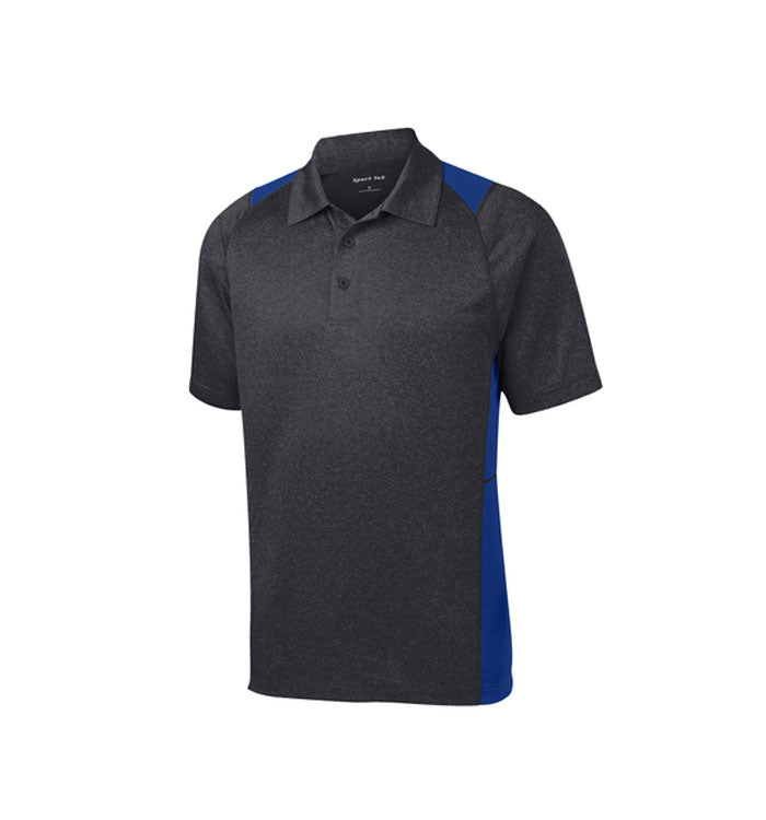 Sport-Tek Heather Colorblock Contender Polo