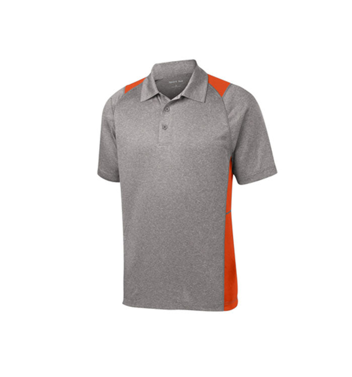 Sport-Tek Heather Colorblock Contender Polo