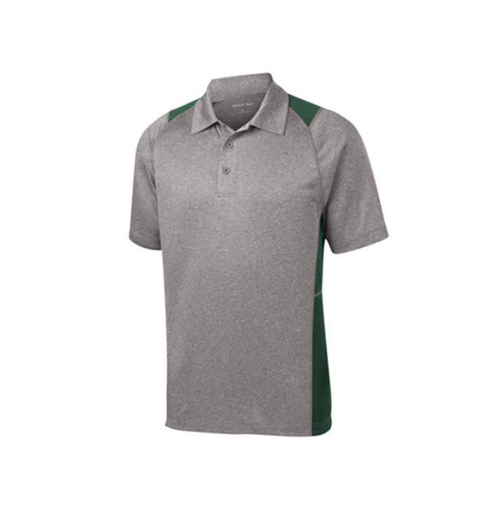 Sport-Tek Heather Colorblock Contender Polo