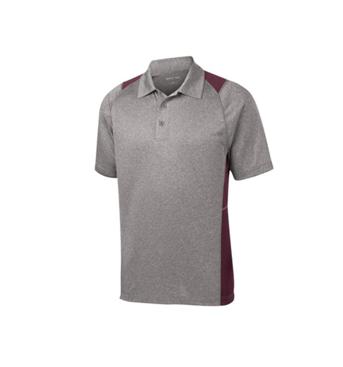 Sport-Tek Heather Colorblock Contender Polo