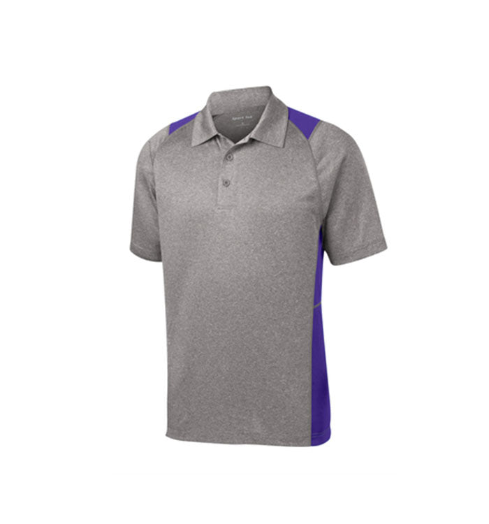 Sport-Tek Heather Colorblock Contender Polo